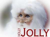 Holly Jolly Santa Greeting