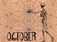 Skeleton Halloween Illustration