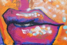 Women Graffiti Lips