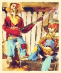 Skeleton Banjo Players