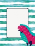 Cute Dinosaur Note Paper
