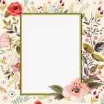 Floral Note Paper