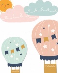 Hot Air Balloons Illustration
