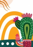 Cactus Modern Art Illustration