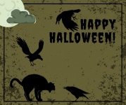 Halloween Greeting Illustration