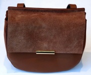 Ladies Brown Leather Shoulder Bag