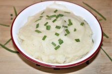 Mashed Potatoes With Chives In Bowl