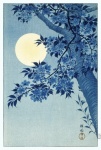 Moon Tree Art Vintage