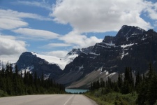 Mountain Road To A Glacier In Banff