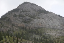 Mountian With Layers Of Rock