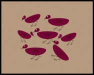 Red Birds Drawing
