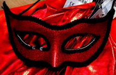 Red Masquerade Ball Mask