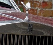 Red Rolls Royce Car Emblem