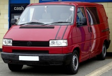 Red Volkswagen Van