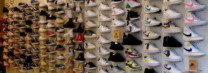 Shoe Shop Wall Of Shoes