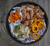 Summer Barbeque. Roast Chicken,