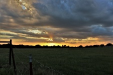 Sunset Over Country Field 2