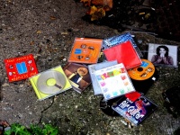Trashed CDs Compact Discs