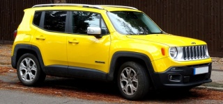 Yellow Jeep Renegade Car