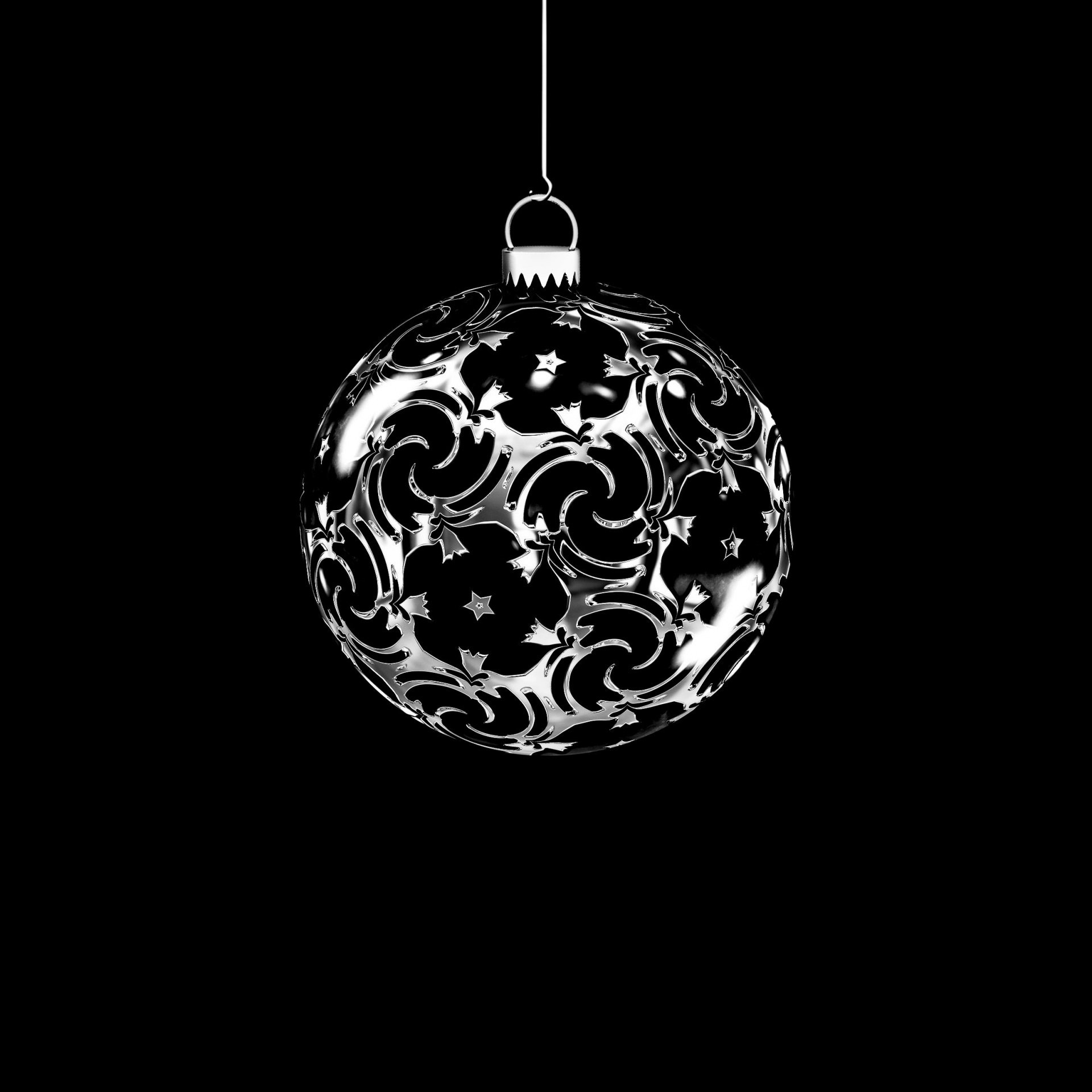 Christmas ball for the decoration of the end of year celebrations.