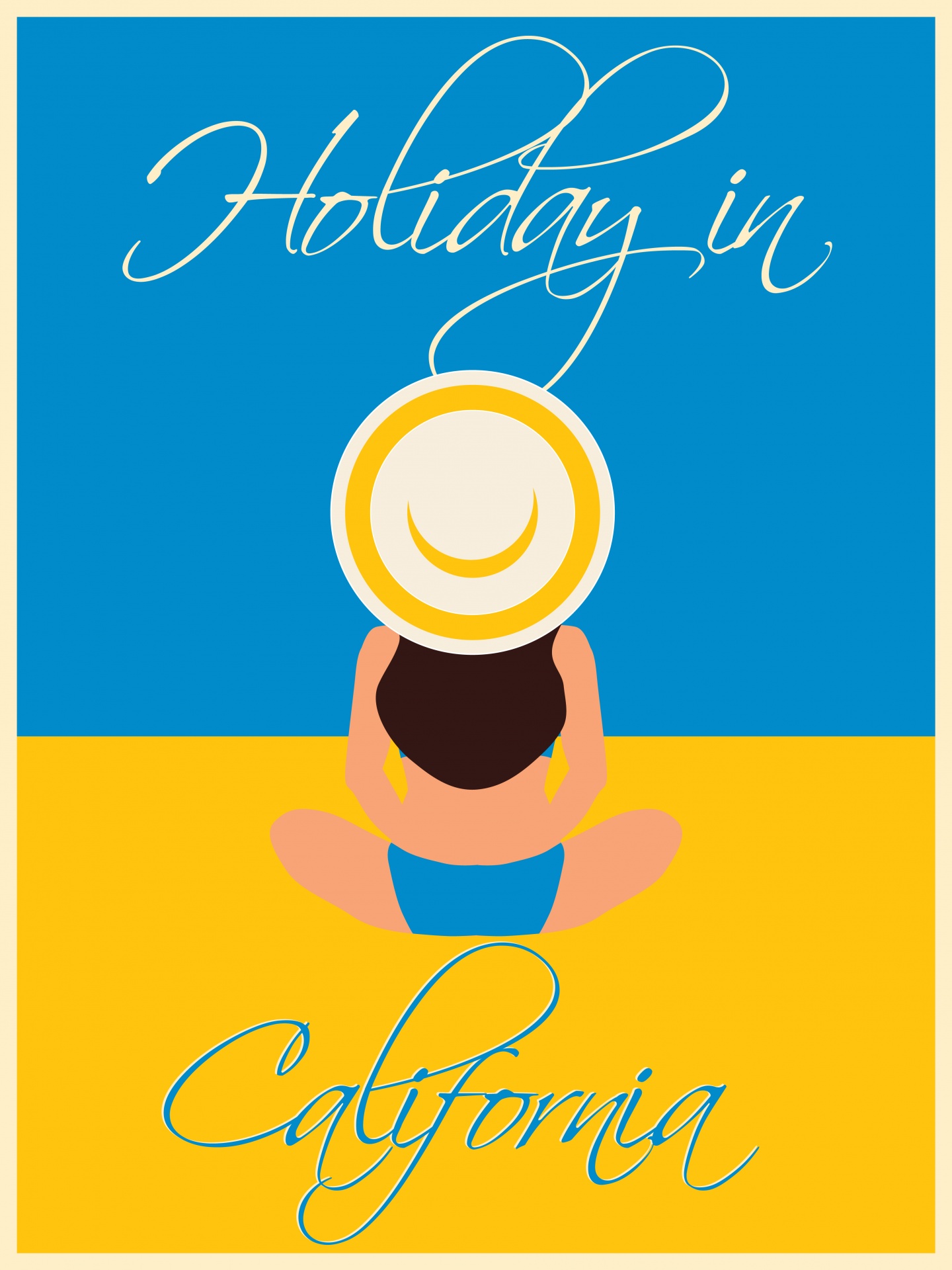 California Travel Poster Modern