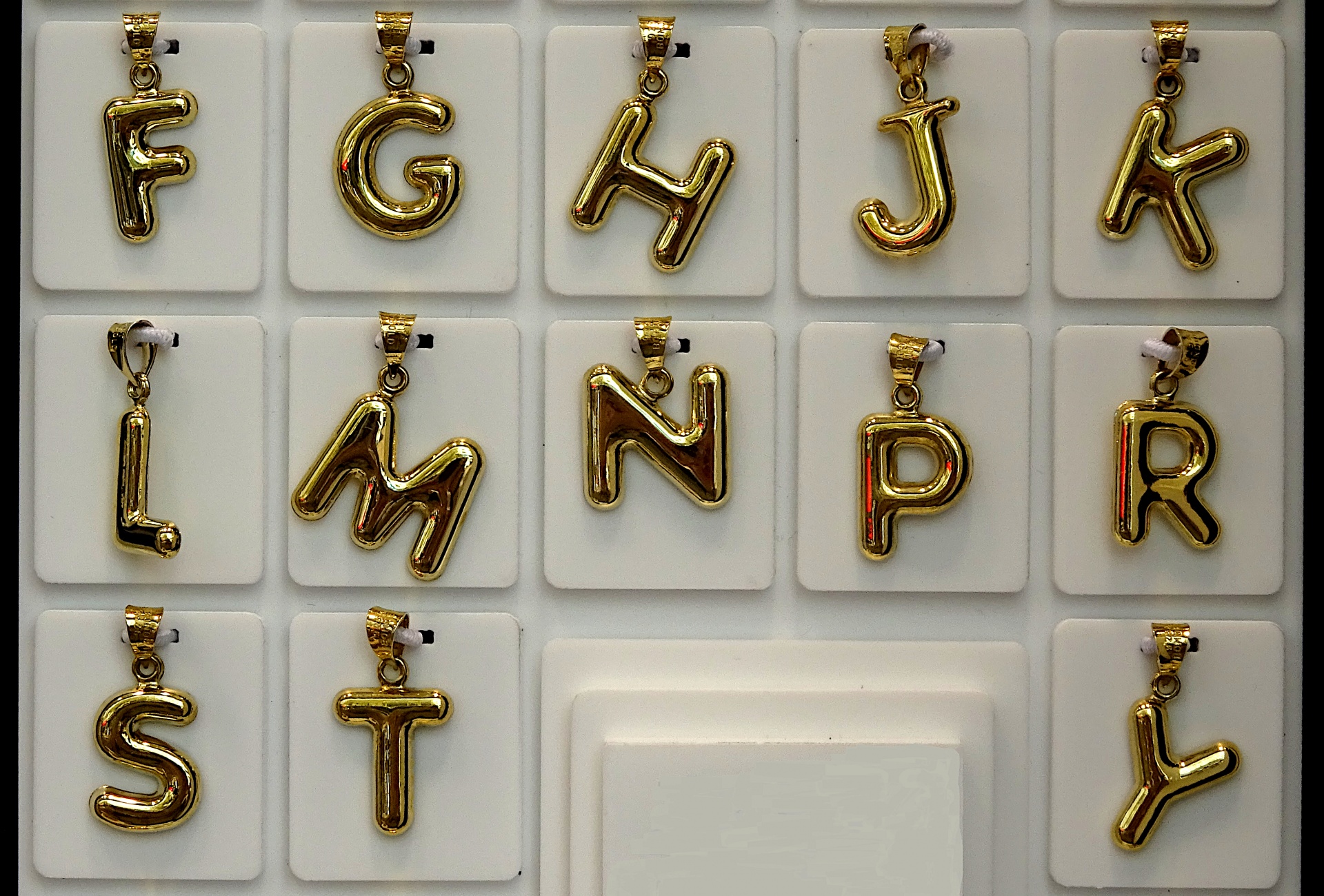 Gold Initial Letters