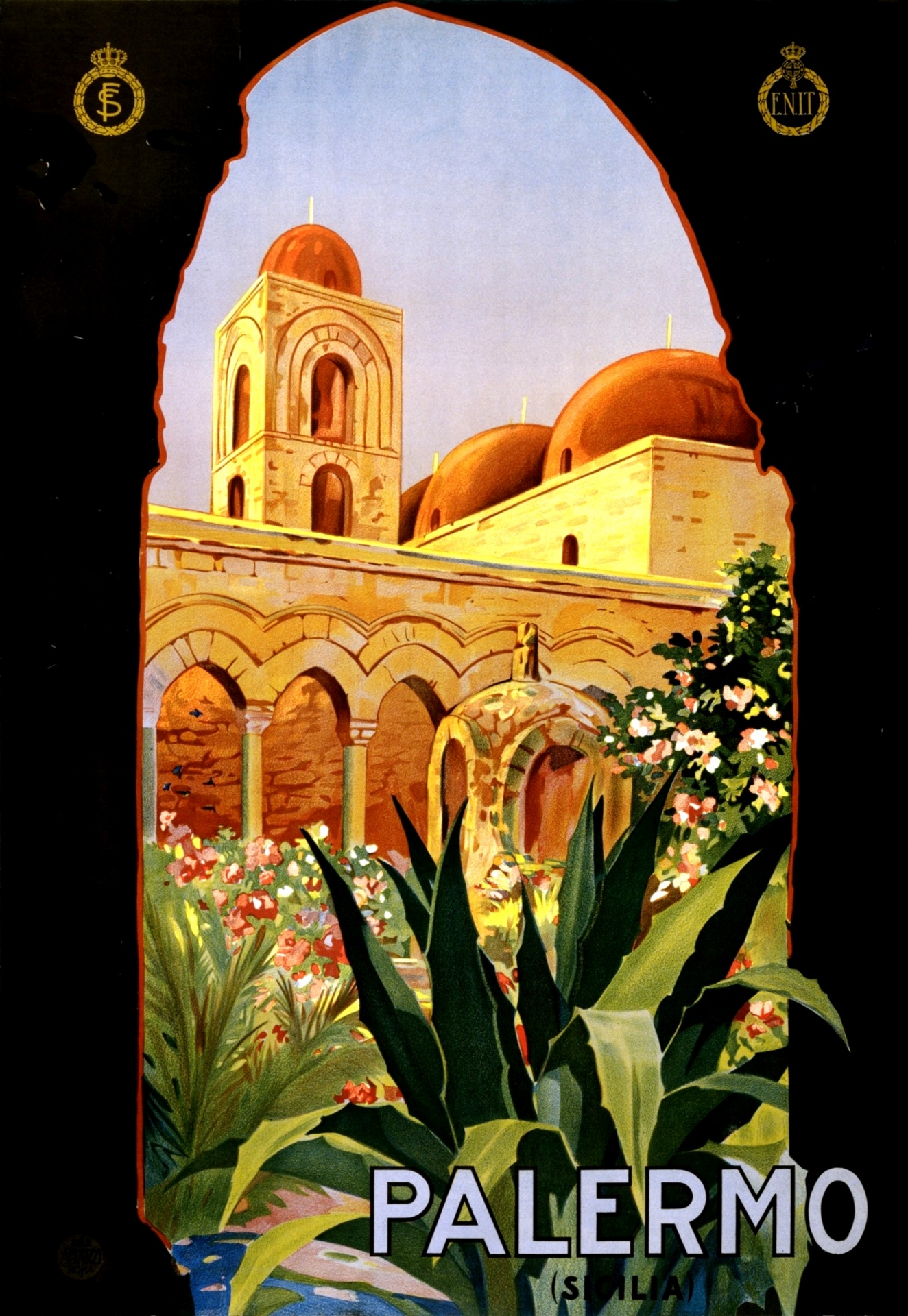 Italy Travel Poster Vintage
