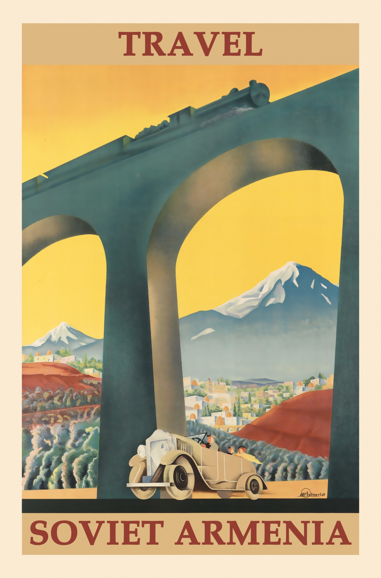 Soviet Armenia Travel Poster