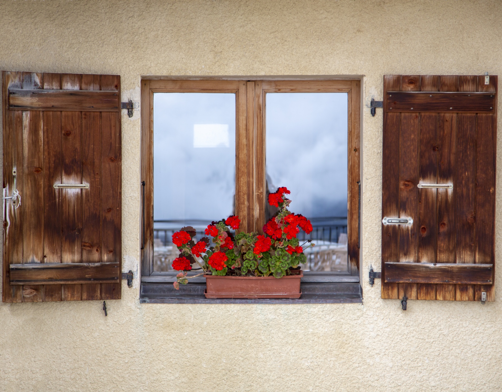 Window decorated With Flower