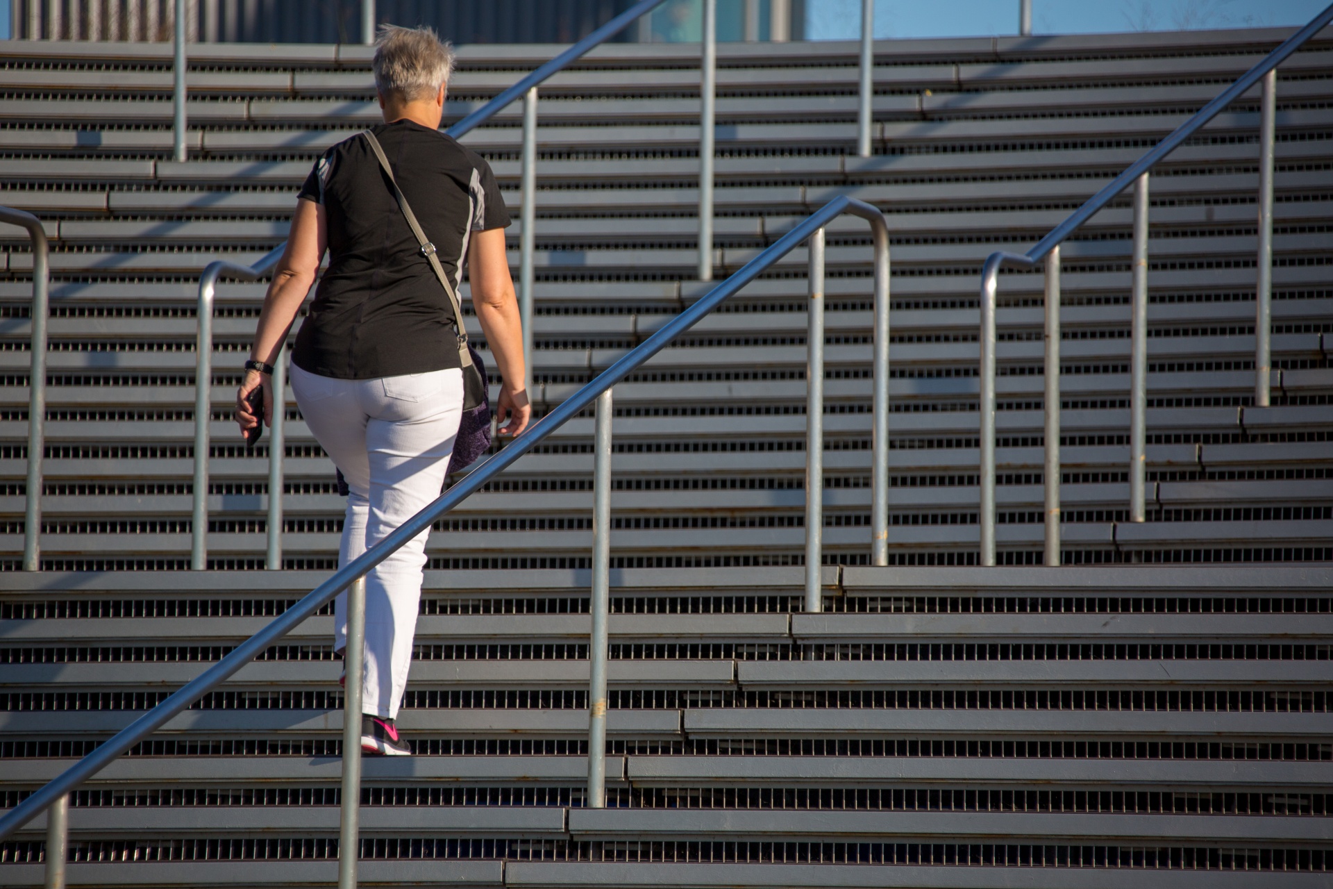 Woman Climbing Stairs