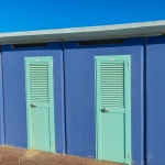 Changing Booths On The Beach
