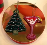 Christmas Tree And Cocktail Glass