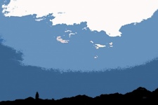 Cutout Image Of Silhouette & Sky