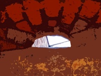 Cutout Image Of Window Of A Fort