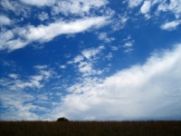 Expanse Of Blue Sky And White Cloud
