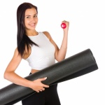 Fit Woman With A Mat