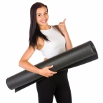 Fit Woman With A Mat