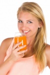 Fit Woman With Orange Juice
