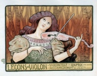 Woman Violin Fiddle Vintage