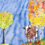 Cow In The Autumn