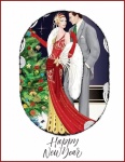 1940 Vintage New Year Card