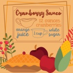 Cranberry Sauce Recipe Poster