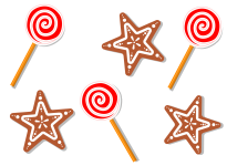 Christmas Lollipops And Stars