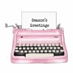 Vintage Pink Typewriter