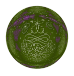 Green Purple Bauble PNG