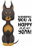 New Year Doberman Dog