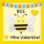 Bee Valentine Poster