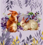 Purple Vintage Easter Poster