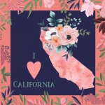 I Love California Poster