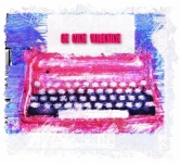Grunge Valentine Typewriter